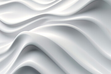 Obraz premium White 3D Undulating lines arranged to create a Light 