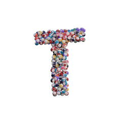 Billiard Balls 3D Alphabet or PNG Letters