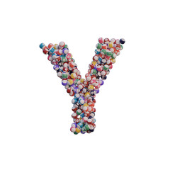 Billiard Balls 3D Alphabet or PNG Letters