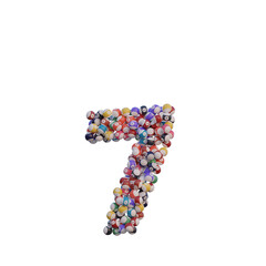 Billiard Balls 3D Alphabet or PNG Letters