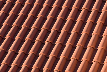 Obraz na płótnie Canvas red roof tiles