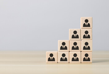 social network of human resources Assessment center concept Personal auditing or CRM concept. Whole...