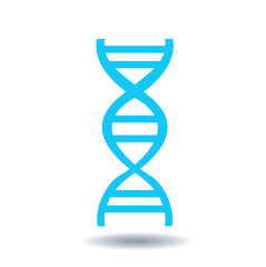 DNA icon in flat design