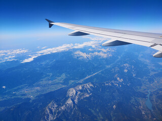 view from airplane window