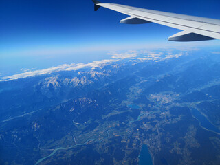 view from airplane window