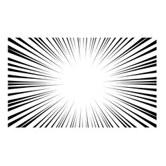 Naklejka premium Speed Line Comic