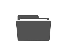 Folder icon. Document icon. Flat open folder icon set for paper vector design and illustration.