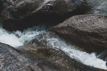 stream on the rocks