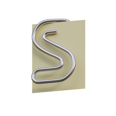Office Pin 3D Alphabet or PNG Letters