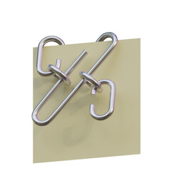 Office Pin 3D Alphabet or PNG Letters