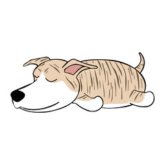 Sleeping Lazy Dog Cliaprt PNG