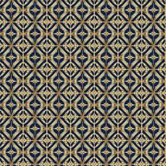 Gold and blue pattern background in art