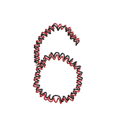 Twisted Electric Cable 3D Alphabet or PNG Letters