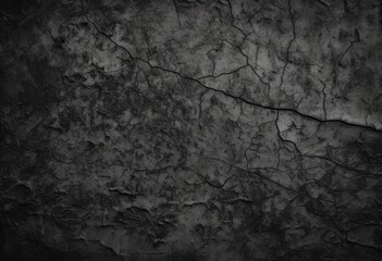 Fototapeta na wymiar Old black concrete background. Grunge texture. Dark wallpaper. Blackboard Chalkboard Concrete wall. AI Generative