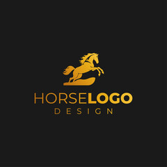 Elegant horse logo icons. Royal stallion symbol design. Equine stables sign. Equestrian brand emblems. Vector illustration.