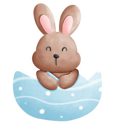 easter bunny with egg