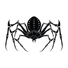 Crab vector icon.Black vector icon isolated on white background crab.