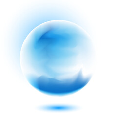 Sapphire sphere of magic water element enchantment magic spell planet then elements - 614813430