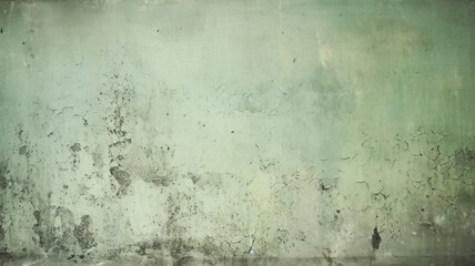 Obraz premium Vintage Green Concrete Wall with Tonal Painted Texture
