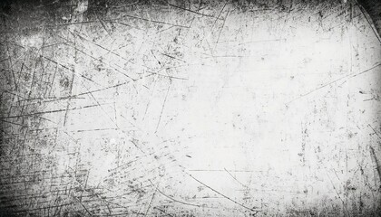 Obraz premium White scratched grunge background, grunge textured background, surface texture with scratches, Generative AI
