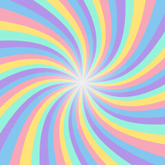 Sun rays. Abstract rainbow vector background.