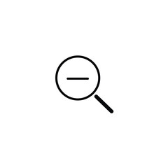 zoom out icon. Magnify Zoom out. magnify symbol. Modern, simple flat vector illustration for web site or mobile app