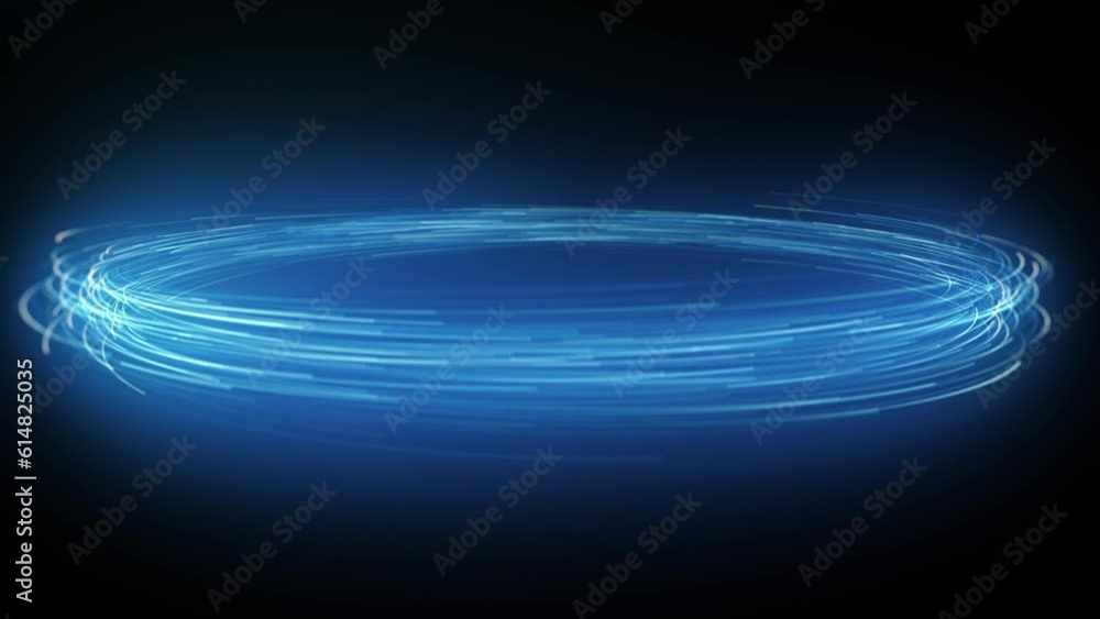 Wall mural dynamic electric light strokes background/ 4k animation of an abstract background of kinetic glowing