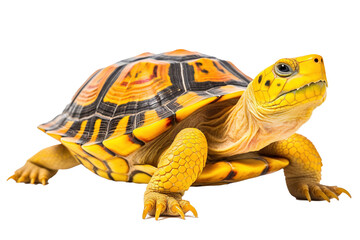 Fototapeta premium Yellowheaded temple turtle, generative artificial intelligence