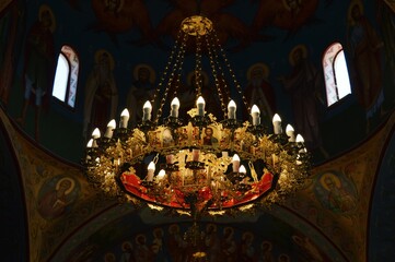chandelier in the Orthodox church
