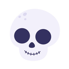 Halloween skull head Icon.