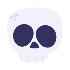 Halloween skull head Icon.