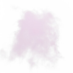 Fototapeta na wymiar Pink Fog. 3D Render. Cut Out.