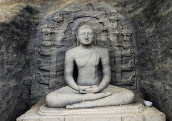 The Buddha statue in the temple