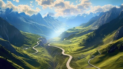road in mountains