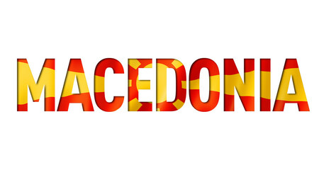 macedonian flag text font