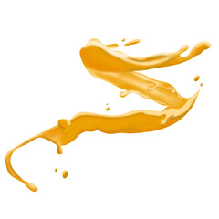 Refreshing Splash of Orange Juice: Illustration for Vibrant Designs.