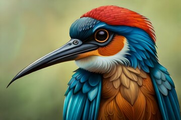 Fototapeta premium blue and yellow macaw