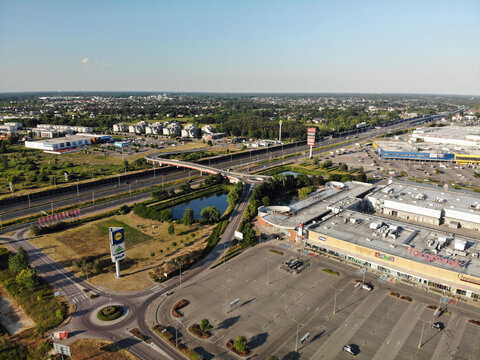 Droga ekspresowa S8 w Markach koło Warszawy/Express way S8 in Marki near Warsaw, Mazovia, Poland
