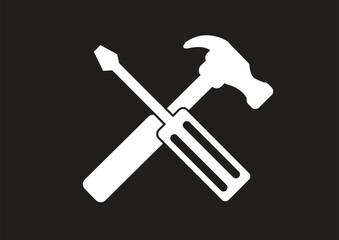 Tools and Hammer  icon