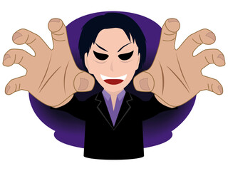 悪人　両手　怖い