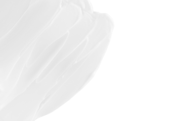 Cream smeared view from the top.