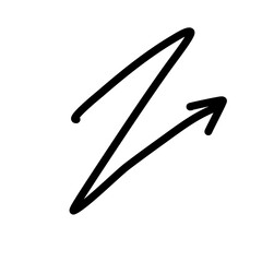 Hand drawn creative arrows.