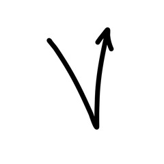 Hand drawn creative arrows.