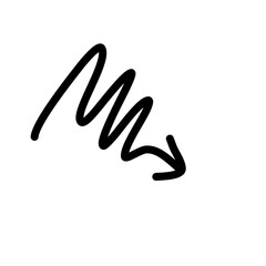 Hand drawn creative arrows.