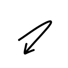 Hand drawn creative arrows.