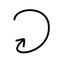 Hand drawn creative arrows.