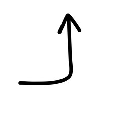 Hand drawn creative arrows.