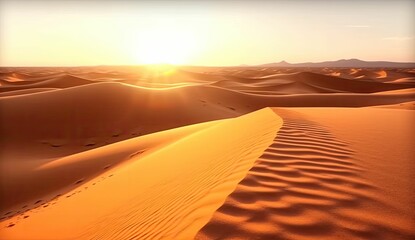 Fototapeta na wymiar a desert landscape with sand dunes