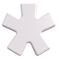 3d render of star symbol