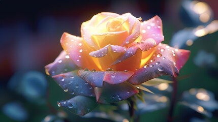 close up of a rose HD 8K wallpaper Stock Photographic Image